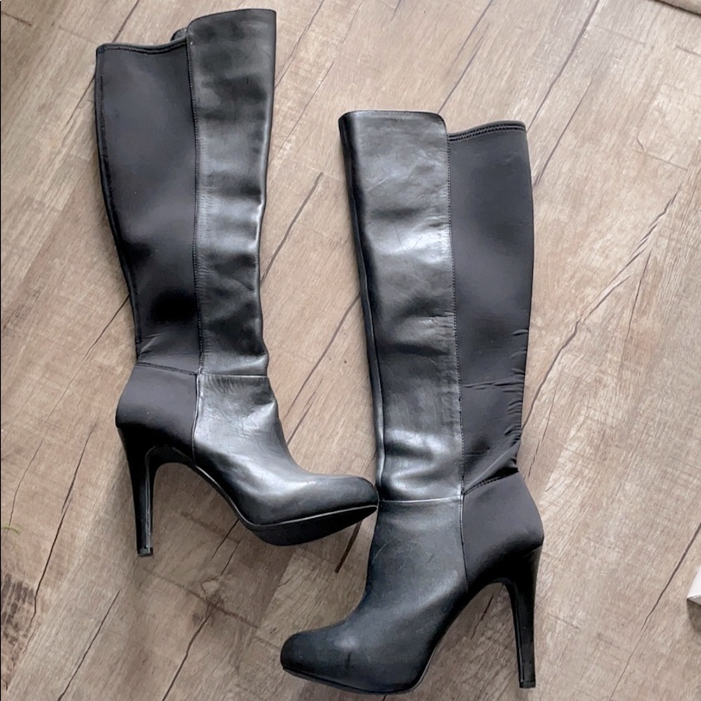 Jessica Simpson Avalon leather upper boots